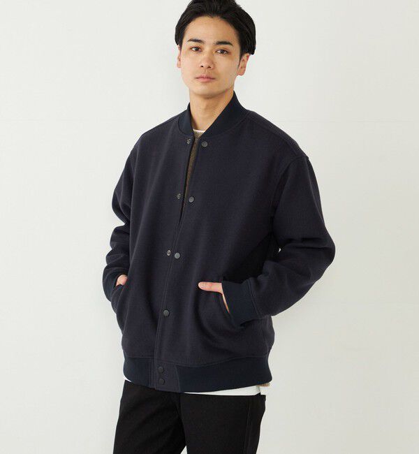 SHIPS Colors 「SHIPS Colors:THERMOLITE(R) ミックス スタジアム ブルゾン」|ブルゾン・スタジャン|