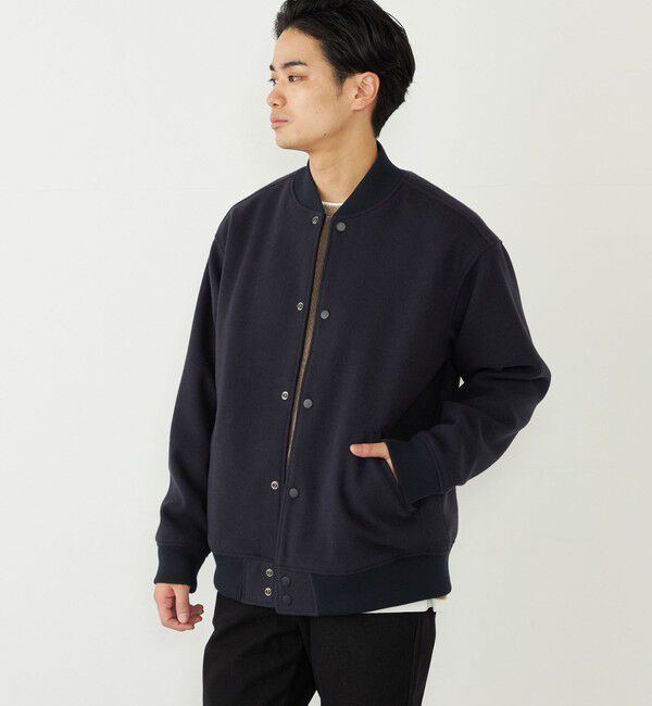 SHIPS Colors 「SHIPS Colors:THERMOLITE(R) ミックス スタジアム ブルゾン」|ブルゾン・スタジャン|