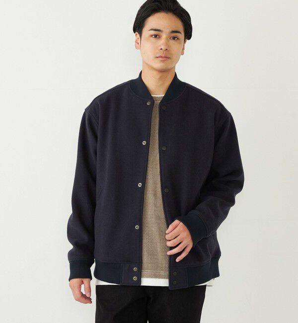 SHIPS Colors 「SHIPS Colors:THERMOLITE(R) ミックス スタジアム ブルゾン」|ブルゾン・スタジャン|