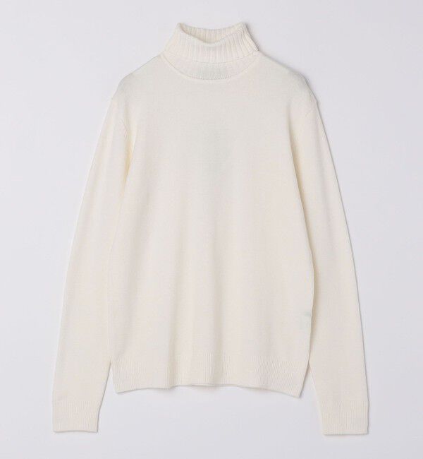 SHIPS Colors 「SHIPS Colors:〈洗濯機可能〉FIVE MIX YARN 7G タートルネック ニット」|ニット・セーター|ホワイト