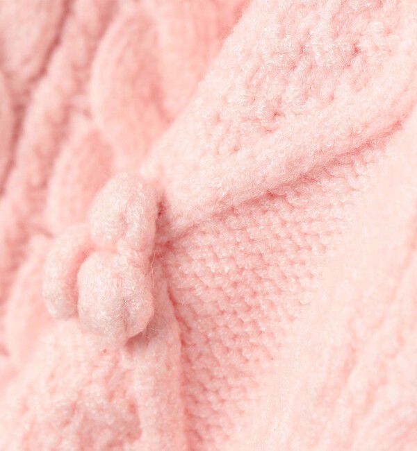 SHIPS KIDS「SHIPS KIDS:140～150cm /〈洗濯機可能〉ケーブル ニット カーディガン」|カーディガン|