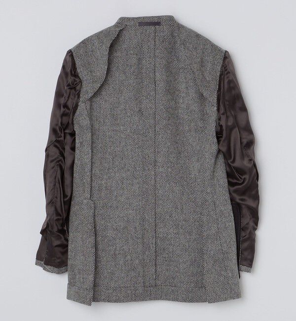 SHIPS「【SHIPS別注】CARUSO: ワイドラペル ヘリンボーン ツイード ジャケット」|テーラードジャケット|