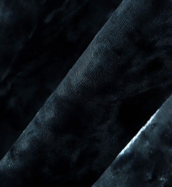 SHIPS any「bon_meur:〈手洗い可能〉クラッシュ ベロア シャーリング ワンピース」|ワンピース|