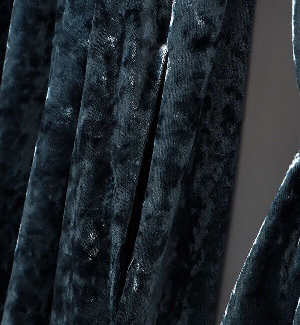 SHIPS any「bon_meur:〈手洗い可能〉クラッシュ ベロア シャーリング ワンピース」|ワンピース|