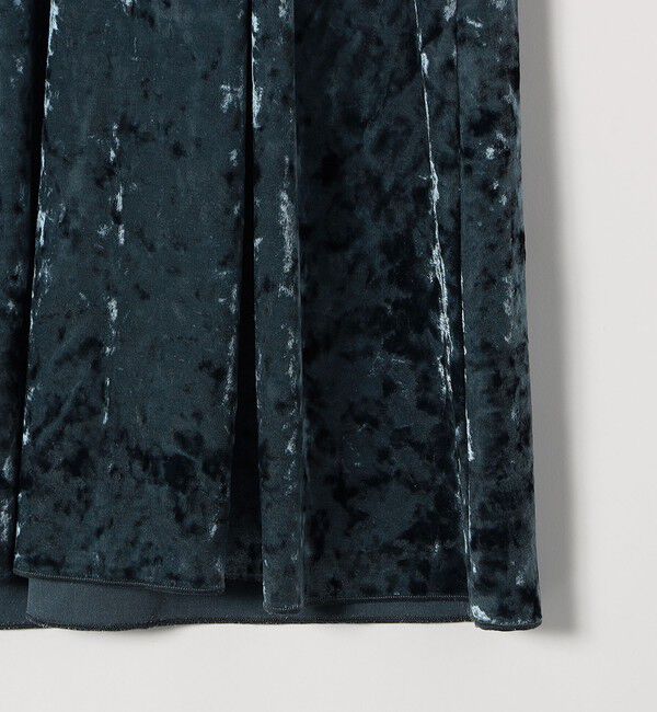 SHIPS any「bon_meur:〈手洗い可能〉クラッシュ ベロア シャーリング ワンピース」|ワンピース|