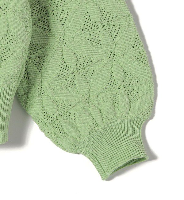 SHIPS for women「《一部予約》【WEB限定】〈洗濯機可能〉2WAY フラワー ジャカード ハーフ ジップ プルオーバー」|ニット・セーター|