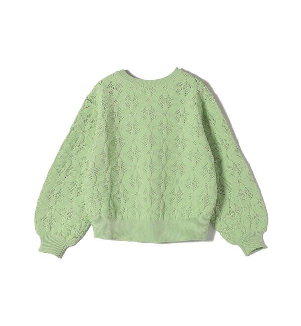 SHIPS for women「《一部予約》【WEB限定】〈洗濯機可能〉2WAY フラワー ジャカード ハーフ ジップ プルオーバー」|ニット・セーター|