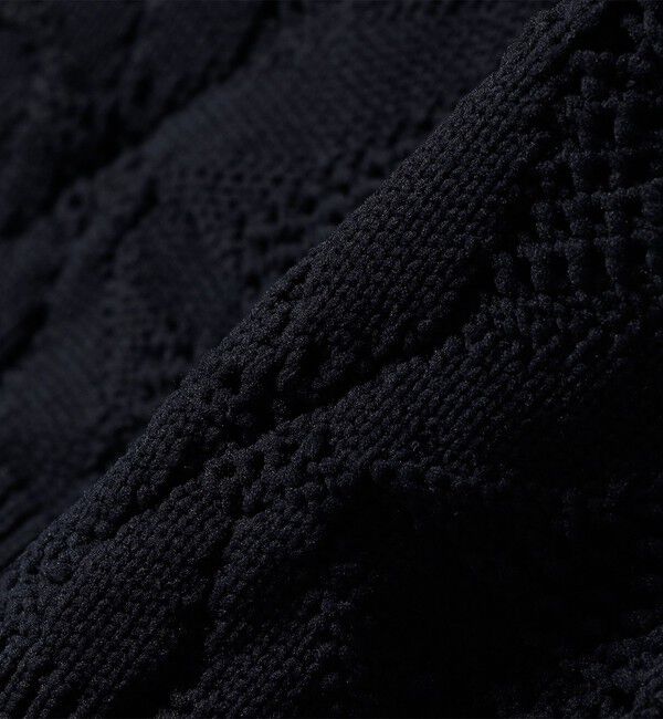 SHIPS for women「《一部予約》【WEB限定】〈洗濯機可能〉2WAY フラワー ジャカード ハーフ ジップ プルオーバー」|ニット・セーター|