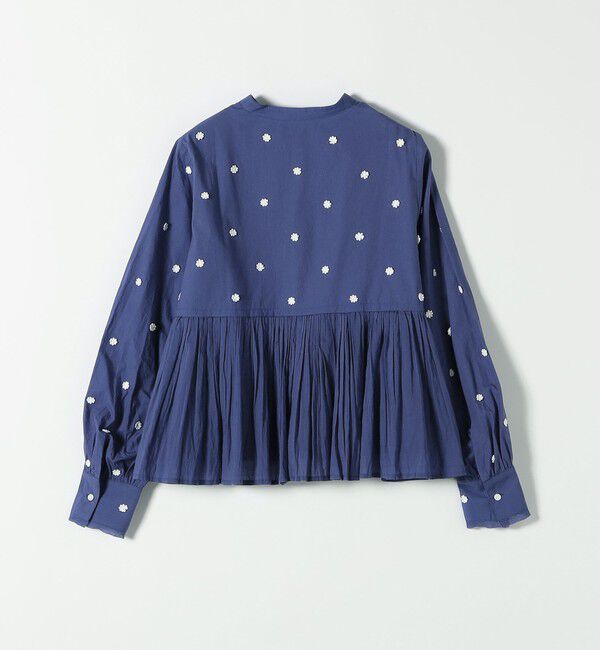 SHIPS any「SHIPS any:〈洗濯機可能〉フラワー モチーフ ペプラム ギャザー シャツ ブラウス」|シャツ・ブラウス|