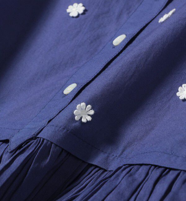 SHIPS any「SHIPS any:〈洗濯機可能〉フラワー モチーフ ペプラム ギャザー シャツ ブラウス」|シャツ・ブラウス|