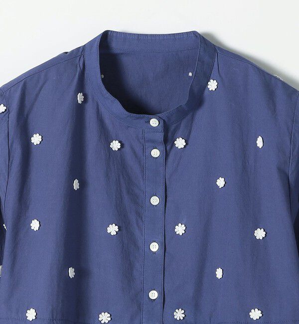 SHIPS any「SHIPS any:〈洗濯機可能〉フラワー モチーフ ペプラム ギャザー シャツ ブラウス」|シャツ・ブラウス|