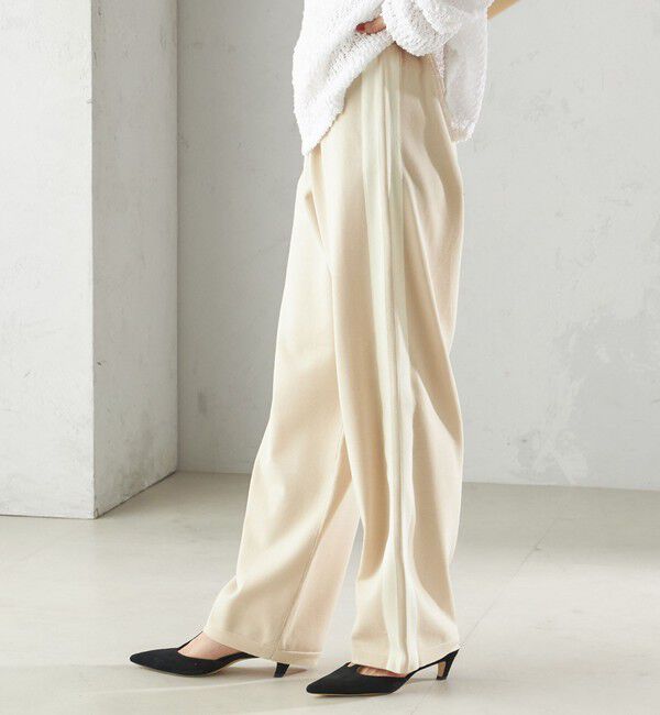 SHIPS for women「〈手洗い可能〉サイドライン ニット パンツ」|その他|