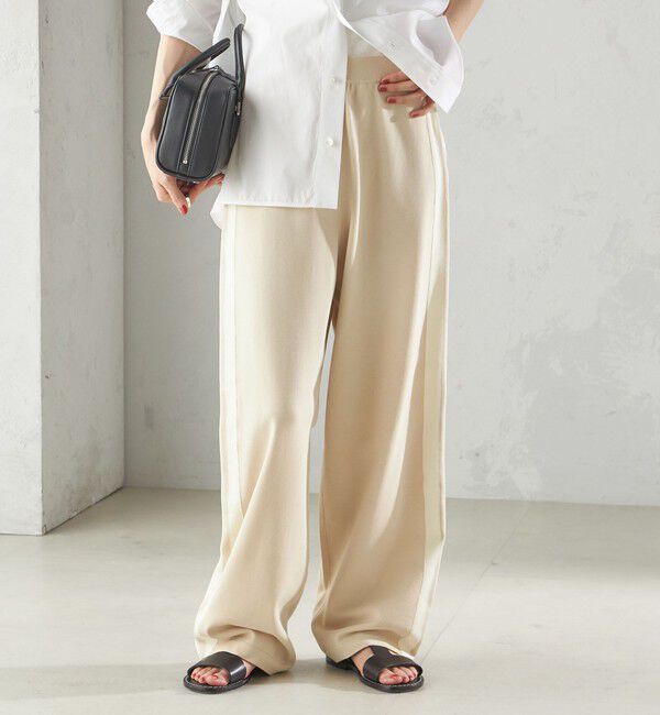 SHIPS for women「〈手洗い可能〉サイドライン ニット パンツ」|その他|