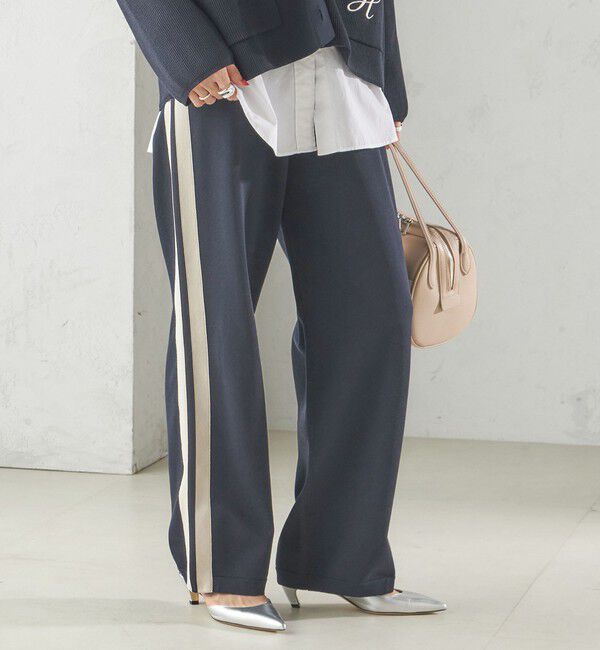 SHIPS for women「〈手洗い可能〉サイドライン ニット パンツ」|その他|