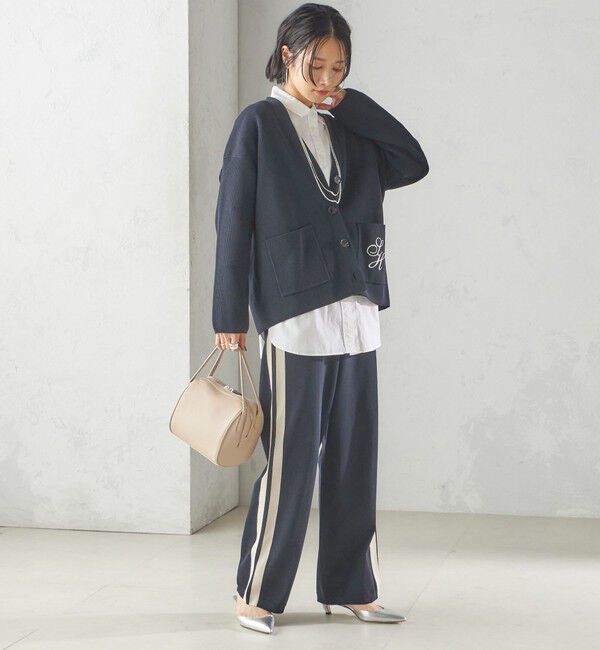 SHIPS for women「〈手洗い可能〉サイドライン ニット パンツ」|その他|