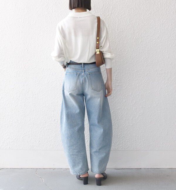 SHIPS any「SHIPS any:〈UVカット/手洗い可能〉シアー スキッパー ニット ポロシャツ」|Tシャツ・カットソー|