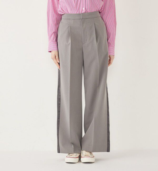 SHIPS Colors 「SHIPS Colors:〈手洗い可能〉サテン サイドライン パンツ」|その他|