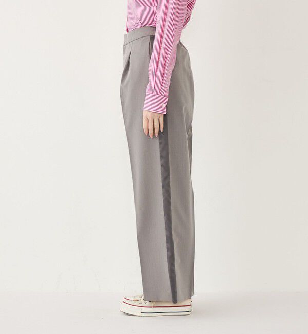 SHIPS Colors 「SHIPS Colors:〈手洗い可能〉サテン サイドライン パンツ」|その他|