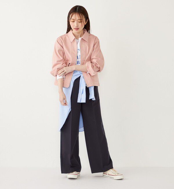 SHIPS Colors 「SHIPS Colors:〈手洗い可能〉サテン サイドライン パンツ」|その他|