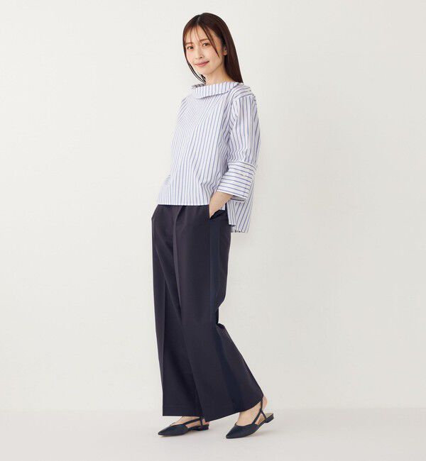 SHIPS Colors 「SHIPS Colors:〈手洗い可能〉サテン サイドライン パンツ」|その他|