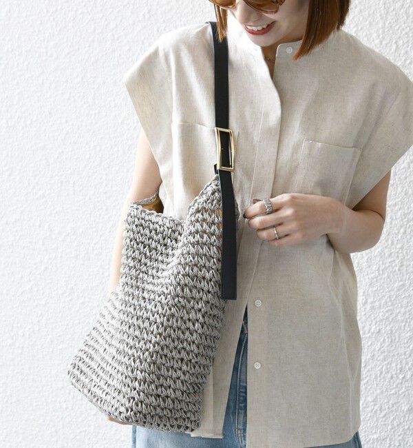 SHIPS any「SHIPS any: ショルダー ベルト ペーパー トート バッグ」|トートバッグ|