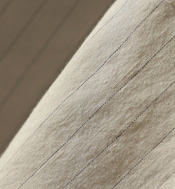 SHIPS for women「SHIPS Primary Navy Label:麻混 ストライプ ストレッチ ダブル ジャケット」|テーラードジャケット|