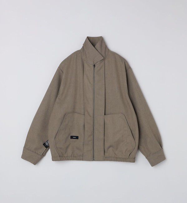 SHIPS「SHIPS: ウール ライク ポリエステル ジップ ブルゾン」|ブルゾン・スタジャン|