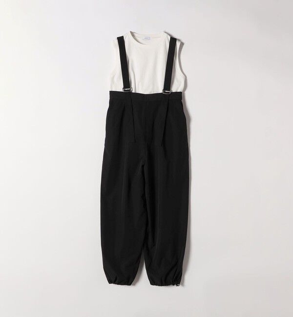 SHIPS any「SHIPS any:〈洗濯機可能〉ドロスト ワイド サロペット &times; ノースリーブ TEE セット」|その他|