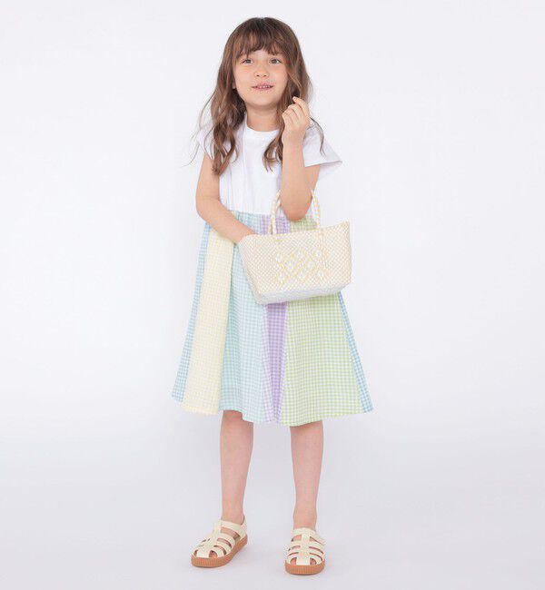 SHIPS KIDS「SHIPS KIDS:100～130cm / パネル 切替 ワンピース」|ワンピース|