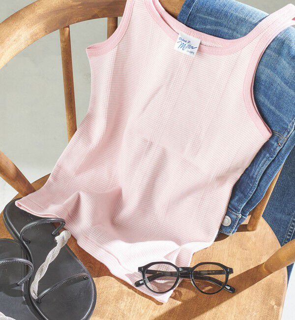 SHIPS for women「【SHIPS別注】〈洗濯機可能〉miller:タンクトップ」|タンクトップ|ピンク