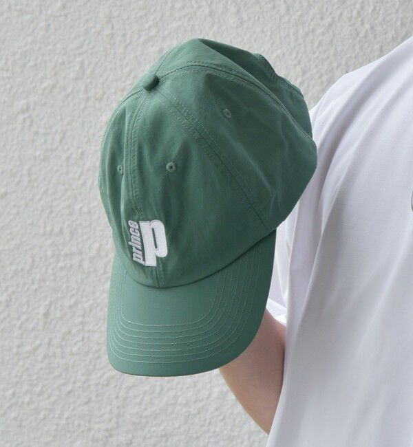 SHIPS any「【SHIPS any別注】prince:〈撥水/UVカット/遮熱〉ロゴ 刺繍 デザイン ナイロン キャップ◇」|キャップ・キャスケット|