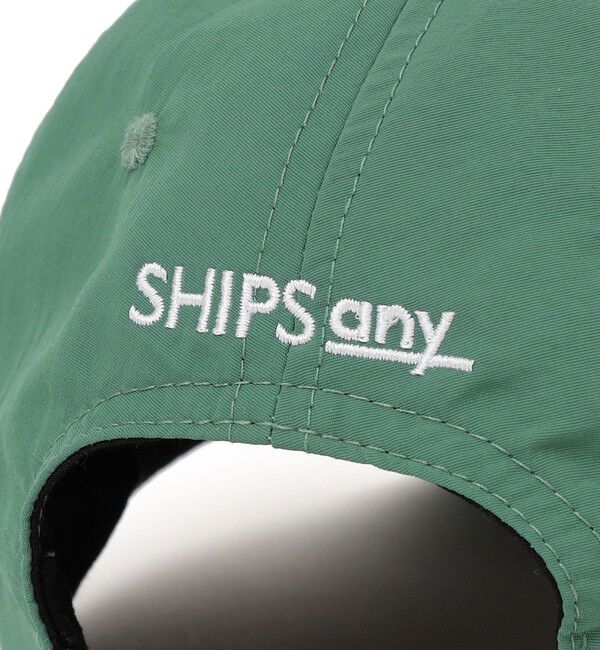 SHIPS any「【SHIPS any別注】prince:〈撥水/UVカット/遮熱〉ロゴ 刺繍 デザイン ナイロン キャップ◇」|キャップ・キャスケット|