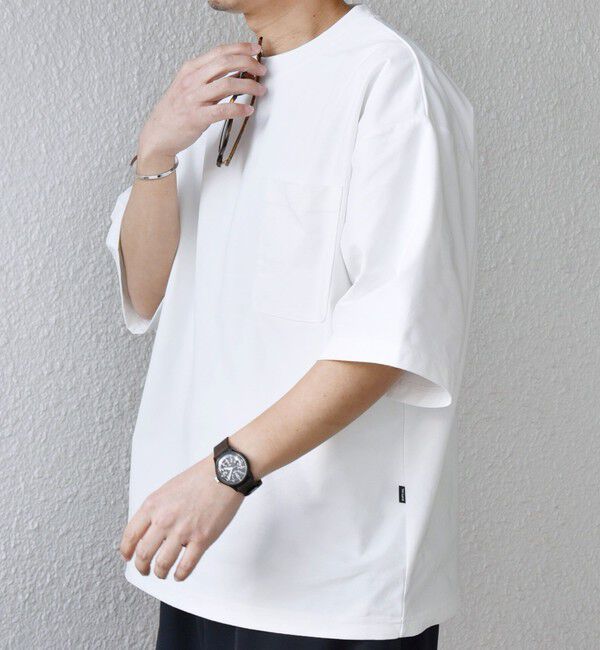 SHIPS any「SHIPS any: SOLOTEX(R) バックピケ リラックス ポケット Tシャツ◇」|Tシャツ・カットソー|ホワイト