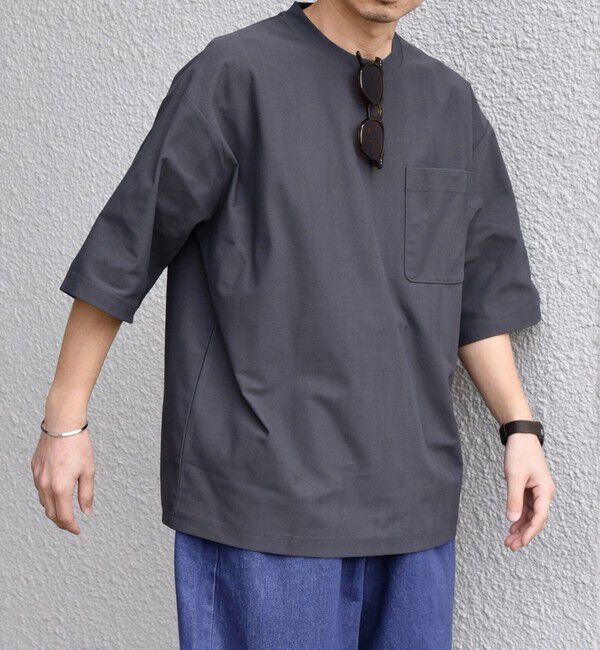 SHIPS any「SHIPS any: SOLOTEX(R) バックピケ リラックス ポケット Tシャツ◇」|Tシャツ・カットソー|ダークグレー