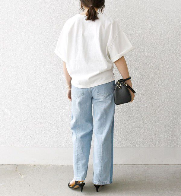 SHIPS any「【SHIPS any別注】La Hutte:〈洗濯機可能〉ロゴ プリント ルーズ TEE」|Tシャツ・カットソー|