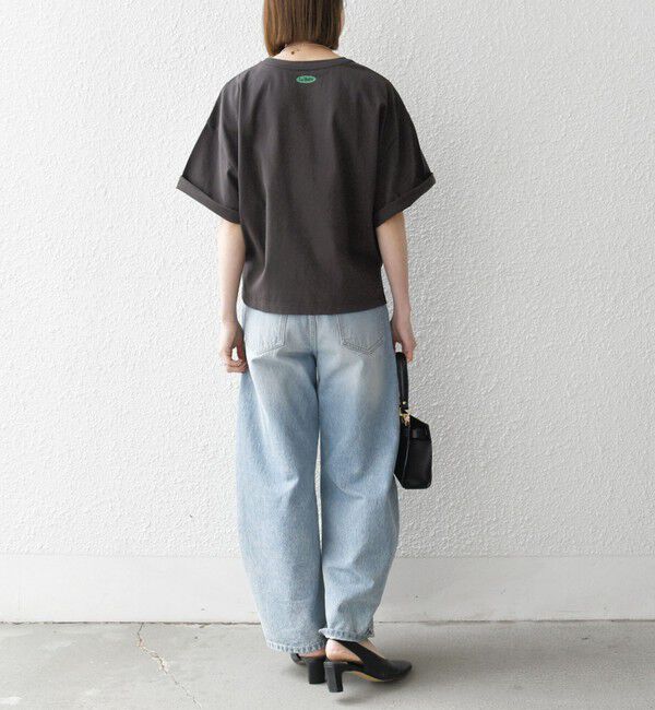 SHIPS any「【SHIPS any別注】La Hutte:〈洗濯機可能〉ロゴ プリント ルーズ TEE」|Tシャツ・カットソー|