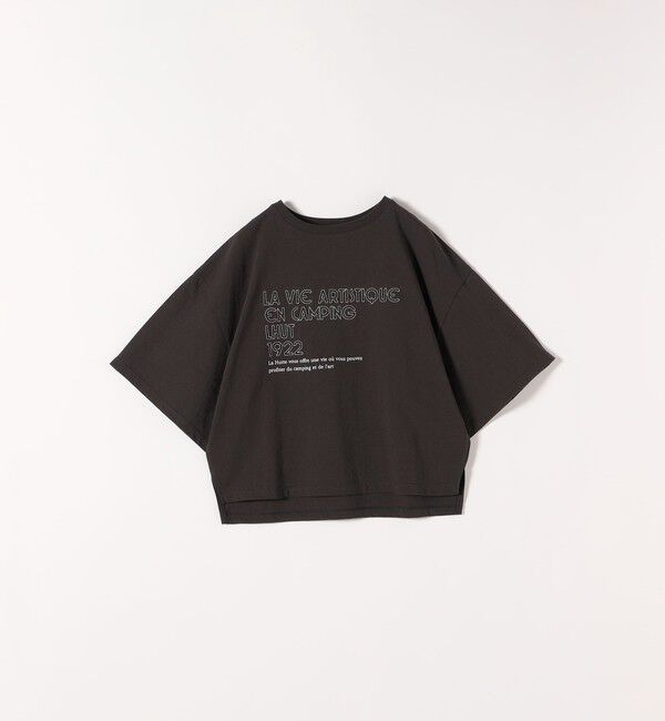 SHIPS any「【SHIPS any別注】La Hutte:〈洗濯機可能〉ロゴ プリント ルーズ TEE」|Tシャツ・カットソー|