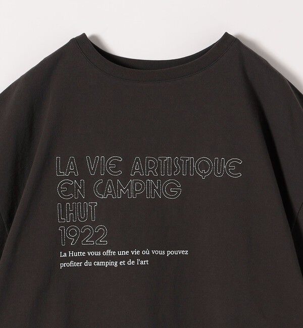 SHIPS any「【SHIPS any別注】La Hutte:〈洗濯機可能〉ロゴ プリント ルーズ TEE」|Tシャツ・カットソー|