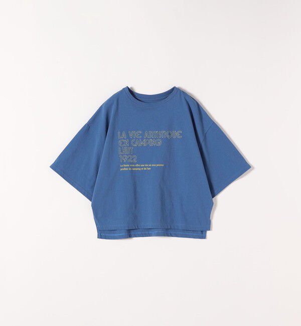 SHIPS any「【SHIPS any別注】La Hutte:〈洗濯機可能〉ロゴ プリント ルーズ TEE」|Tシャツ・カットソー|