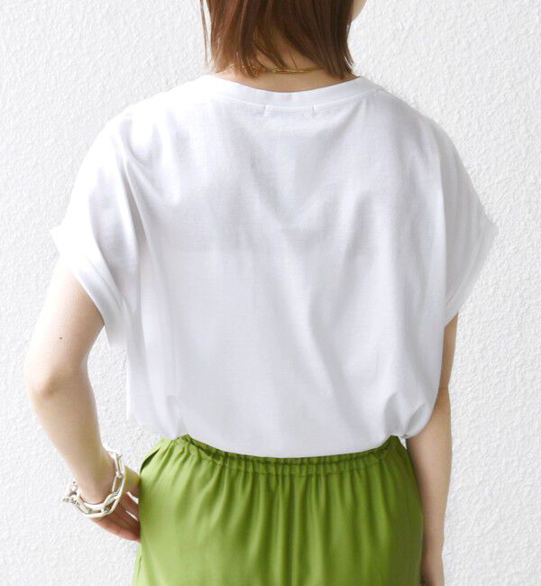 SHIPS for women「〈洗濯機可能〉プラチナ ヴェール TEE」|Tシャツ・カットソー|