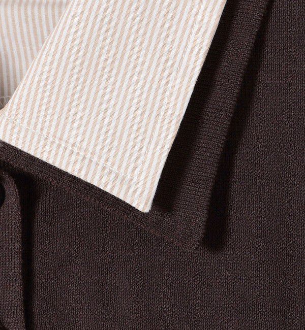 SHIPS for women「【WEB限定】〈手洗い可能〉ダブルカラー ショート スリーブ ポロ」|ポロシャツ|