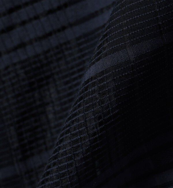 SHIPS any「SHIPS any:〈洗濯機可能〉シアー チェック ドルマン シャーリング パフ ブラウス」|シャツ・ブラウス|