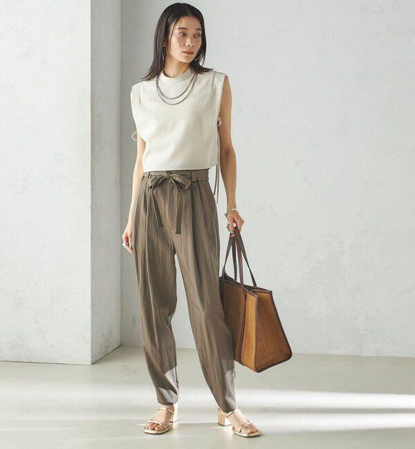 SHIPS for women「小泉里子コラボ:〈手洗い可能〉スラブ 綿麻混 ブラウス」|シャツ・ブラウス|