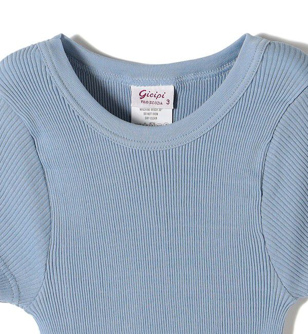 SHIPS for women「gicipi:リブ フレンチ スリーブ（CALCIO）  」|Tシャツ・カットソー|