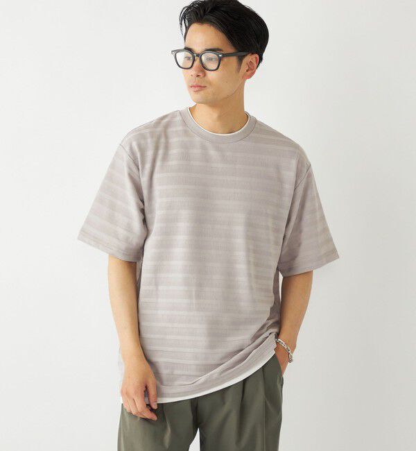 SHIPS Colors 「SHIPS Colors:フェイクレイヤード ボーダー Tシャツ」|Tシャツ・カットソー|