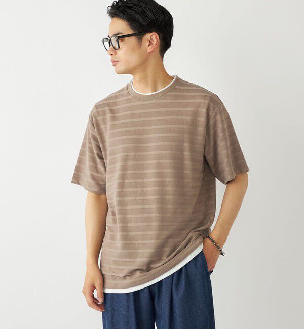 SHIPS Colors 「SHIPS Colors:フェイクレイヤード ボーダー Tシャツ」|Tシャツ・カットソー|