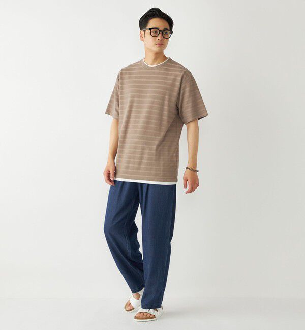 SHIPS Colors 「SHIPS Colors:フェイクレイヤード ボーダー Tシャツ」|Tシャツ・カットソー|