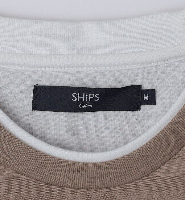 SHIPS Colors 「SHIPS Colors:フェイクレイヤード ボーダー Tシャツ」|Tシャツ・カットソー|