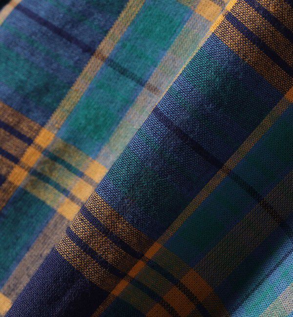 SHIPS Colors 「SHIPS Colors:〈手洗い可能〉マドラスチェック ウエスト タブ ワンピース◇」|ワンピース|