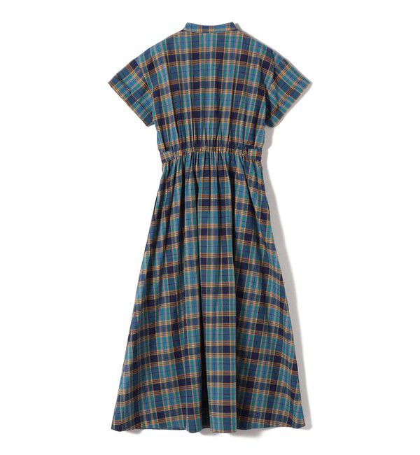 SHIPS Colors 「SHIPS Colors:〈手洗い可能〉マドラスチェック ウエスト タブ ワンピース◇」|ワンピース|